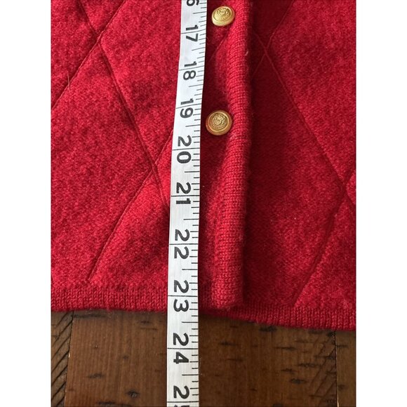 Pendleton Woman’s Red Boiled Wool Vest Size Large - Picture 7 of 7